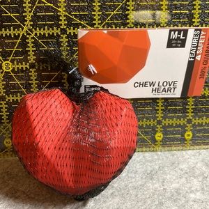Bark Shop Super Chewer Dog Toy - Chew Love Heart - New